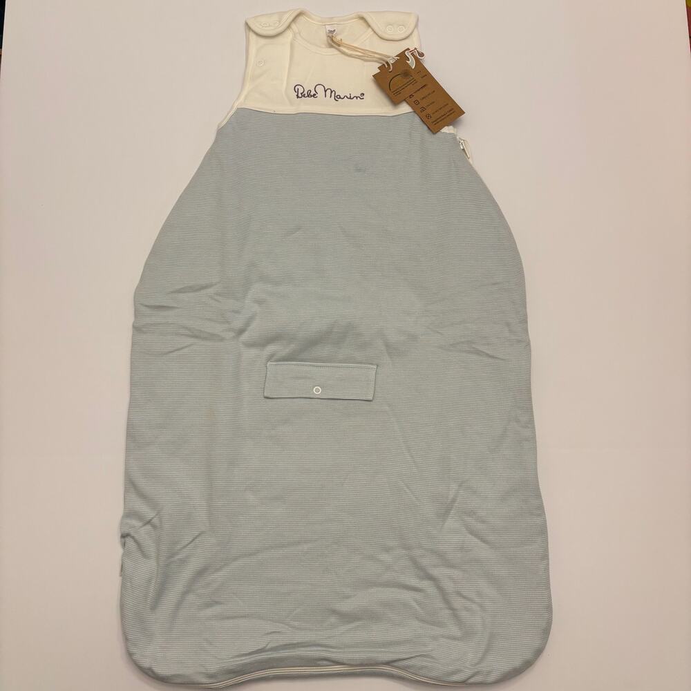 Bebe Mavie Baby Sleep Sack Wearable Blanket Blue Stripe NWT One Size